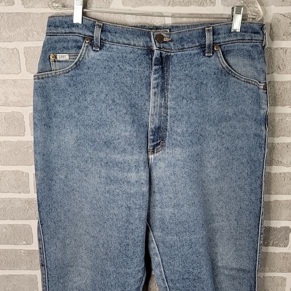Lee M.R. Riders Vintage High Rise Tapered Baggy Mom Jeans Women's Size 18 Med - Picture 2 of 14